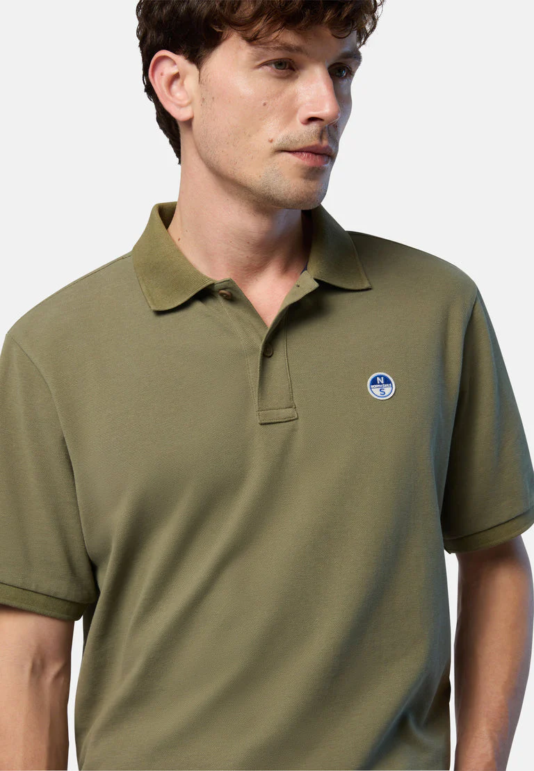 North Sails Polo maglia maglietta con logo paprika 692451 0421 verde - immagine 3