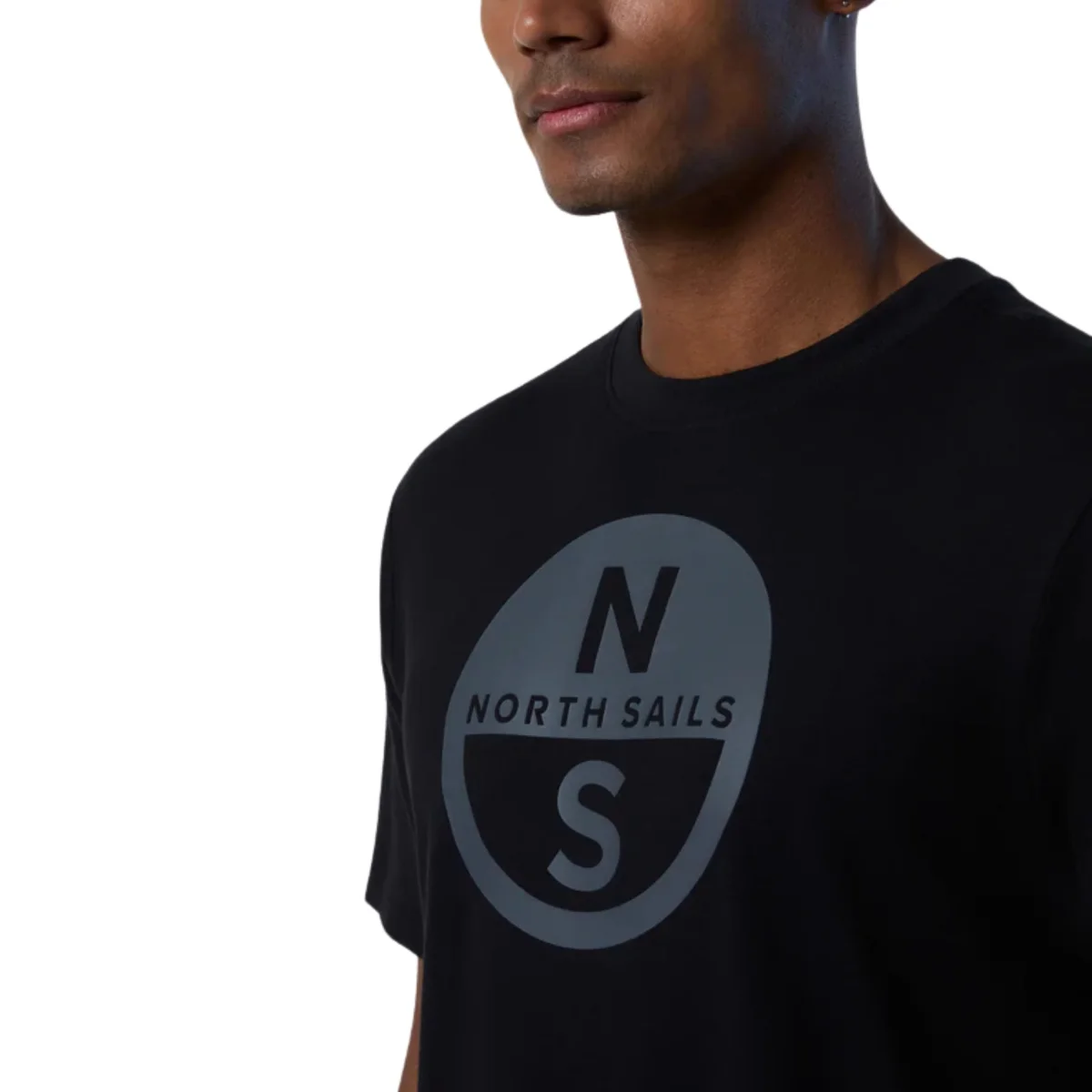 North Sails T-shirt maglia maglietta 692972 BASIC Big Logo 0999 - immagine 7