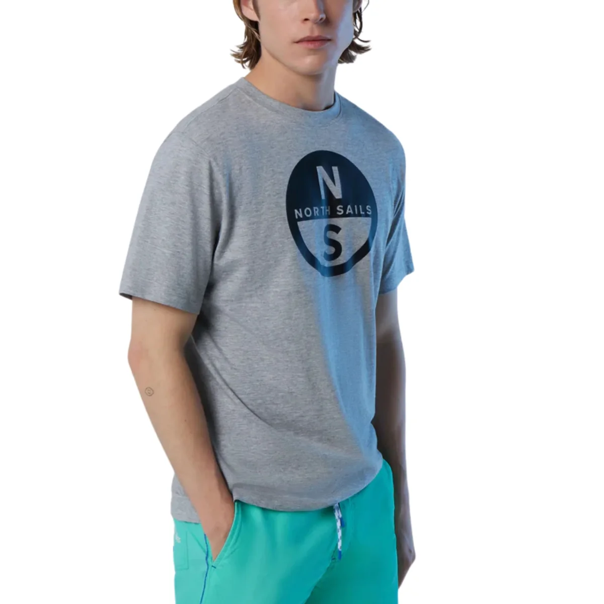 North Sails T-shirt maglia maglietta 692972 BASIC Big Logo 0926 - immagine 7