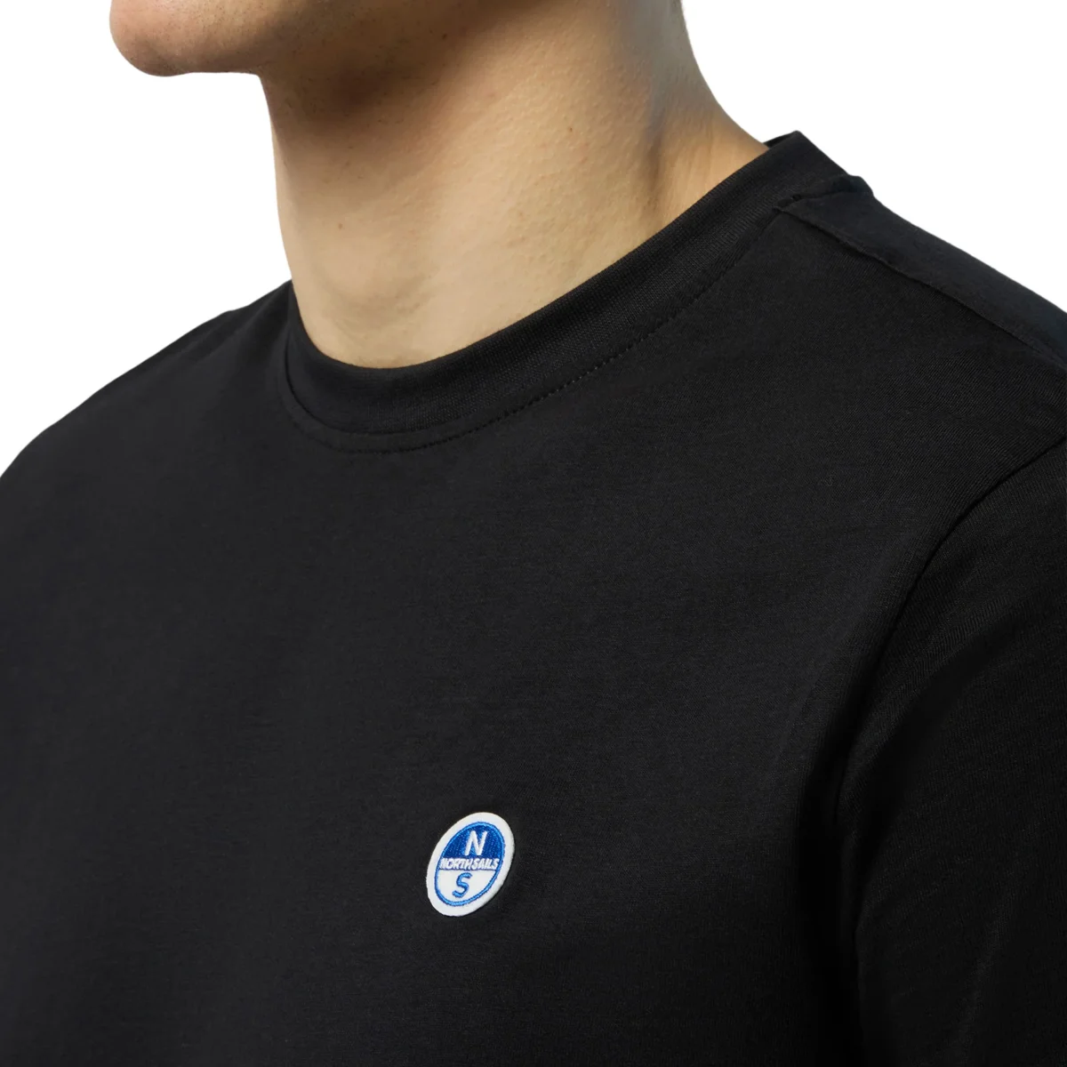 North Sails T-shirt maglia maglietta logo bollo nero 692970 0999 - immagine 7