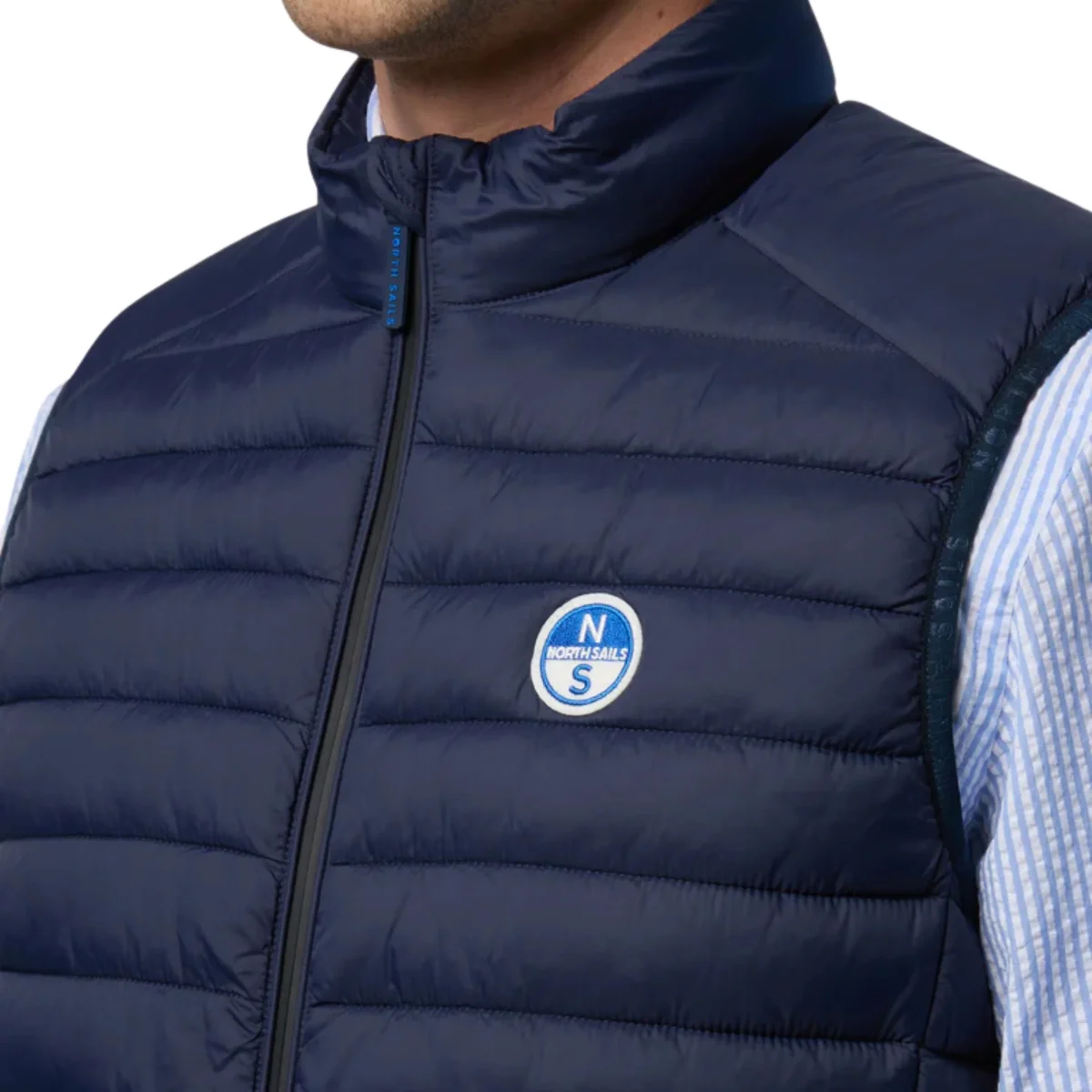 North Sails smanicato vest giubbino piumino leggero gilet zephyr antivento acqua 603347-0802 - immagine 4