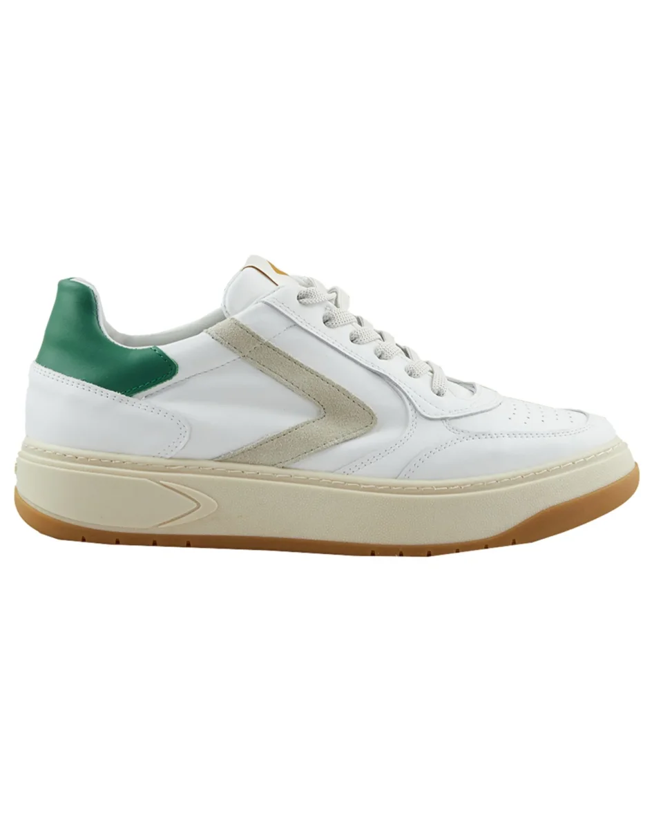 Valsport Sneaker Artigianali Hype Classic Tomaia In Pelle Bianco Verde Unisex