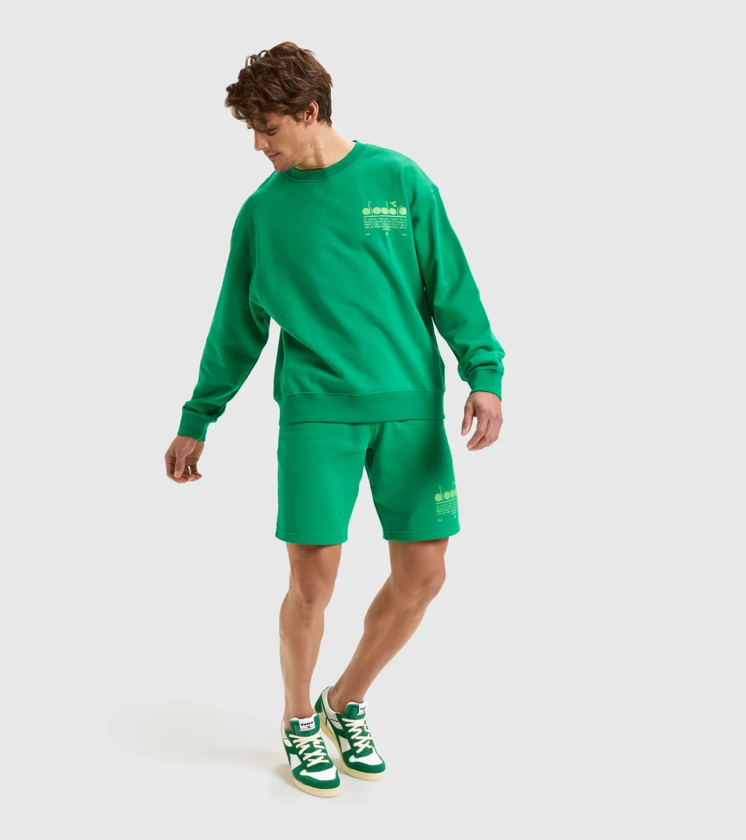 Diadora Girocollo Cotone Verde - immagine 4
