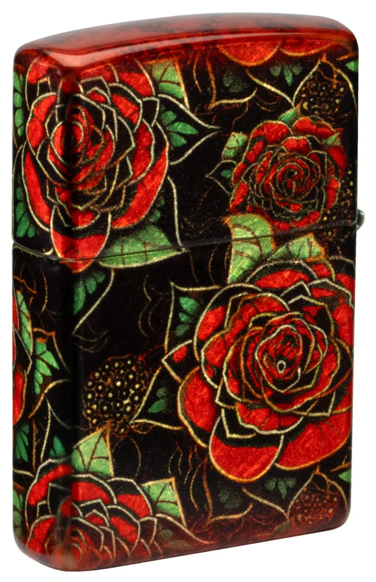 Zippo accendino Special Limited Edition 46849 roses bouquet tatoo 360° - immagine 4