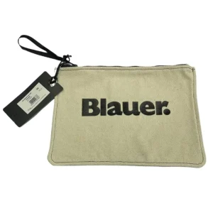 Blauer Uomo Polso Borsello Printed Canvas 32x23x1 Cm Bianco Donna