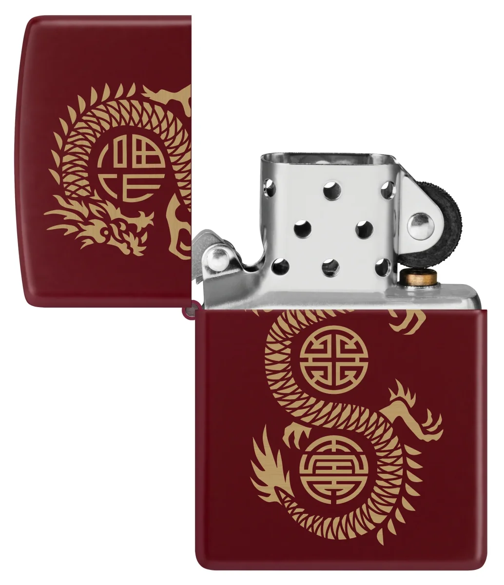Zippo accendino Special Limited Edition 46834 drago fortuna merlot - immagine 3