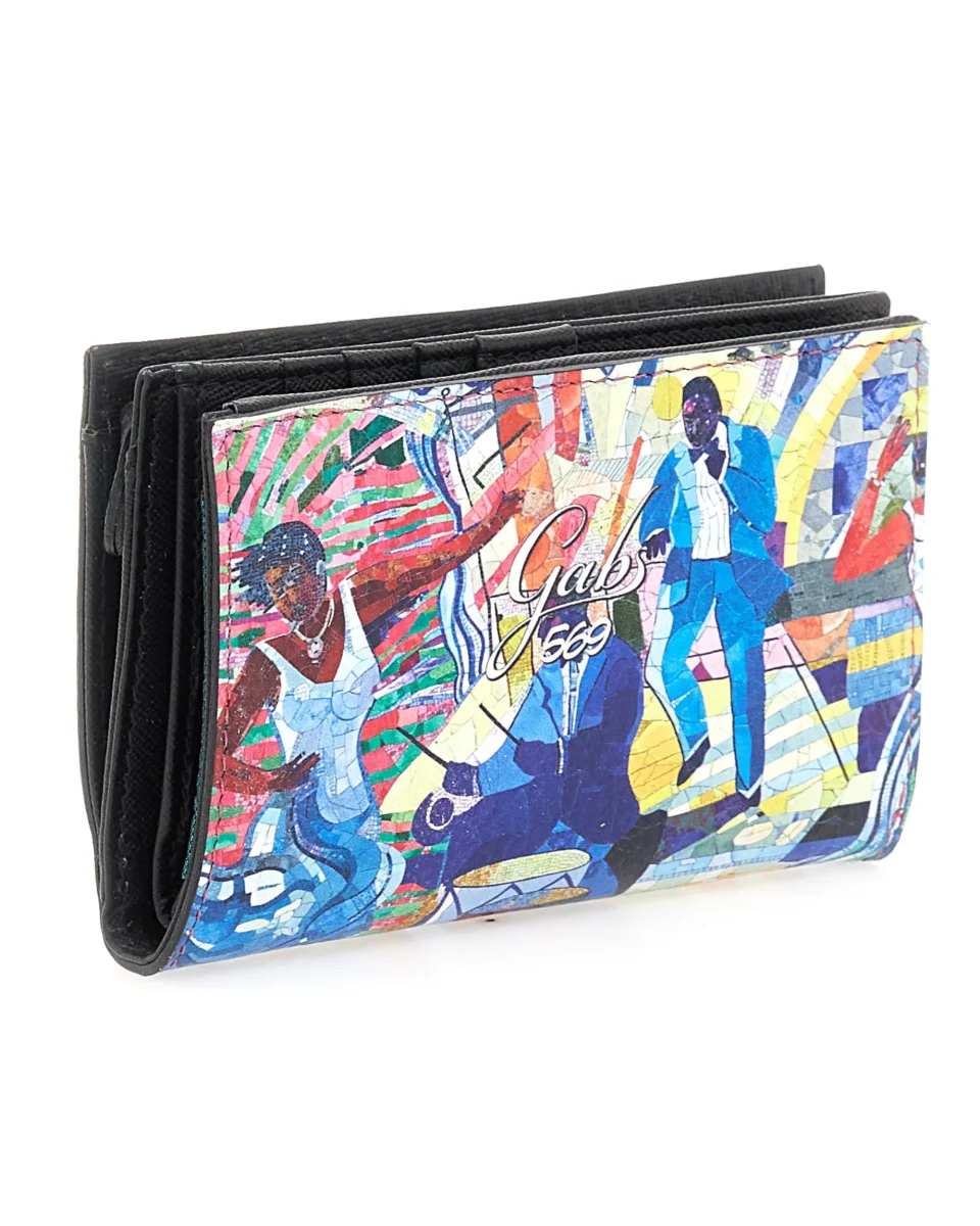 Gabs Portafoglio Bottone Zip Monete Pelle Multicolore - immagine 3