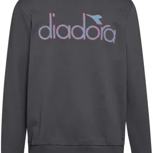 Diadora Felpa 5Palle Cotone Grigio