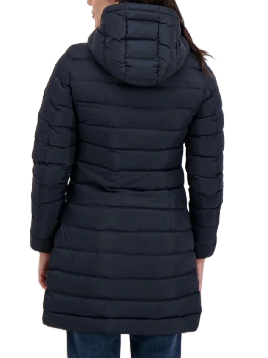 Ciesse Piumini Nikak Piumino Parka Giaccone Lungo Con Cappuccio Slim Fit Blu Donna - immagine 3