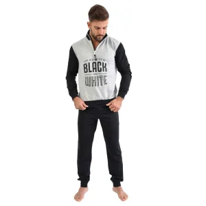 Pigiama completo lungo Juventus fc calcio Grigio Uomo caldo cotone