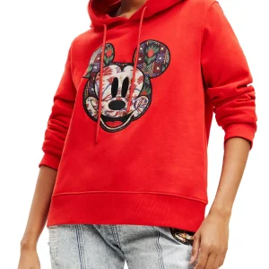 Desigual Woman Knit Sweat Long Sleeve Arancione Donna