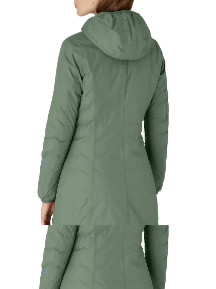 K-way Denise Thermo Plus.2 Double Reversibile Giubbotto Piumino Verde Donna - immagine 4