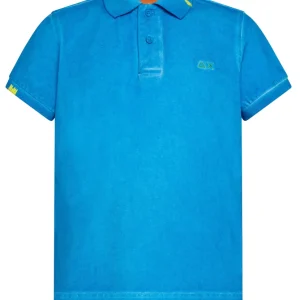 Sun68 Polo Special Dyed EL Cotone Azzurro