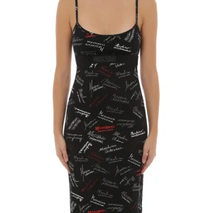 Moschino Underbear T-shirt Signatures Print Cotone Nero