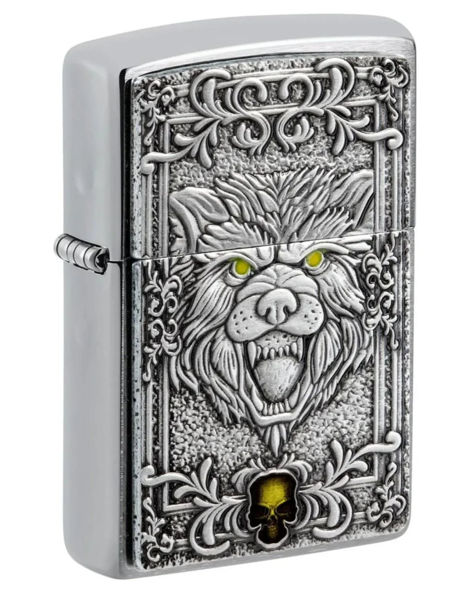Zippo Antivento leone Ricaricabile Multicolore 48690 - immagine 3