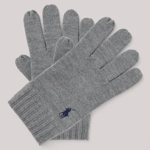GUANTI UOMO IN LANA MERINOS GRIGIO