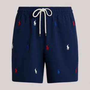 BEACHWEAR UOMO LOGO BLUE