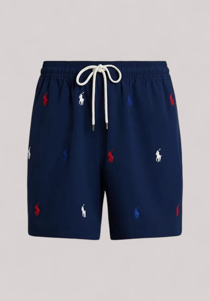 BEACHWEAR UOMO LOGO BLUE