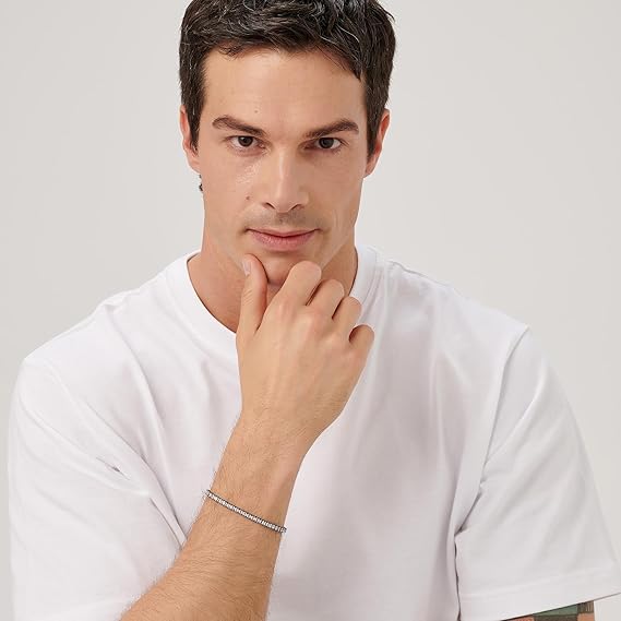 Brosway Bracciale Uomo Tennis Acciaio Cubic Zirconia | Collezione Avantgarde - BVD27 - immagine 4