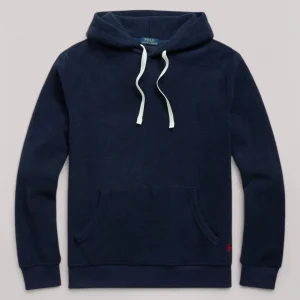 FELPA UOMO CON CAPPUCCIO IN MISTO COTONE BLU