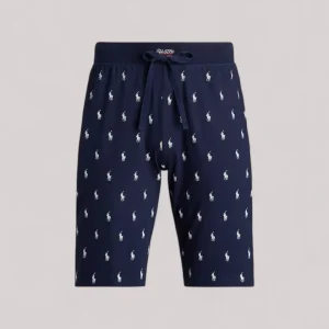 BERMUDA UOMO IN JERSEY CON PONY NAVY