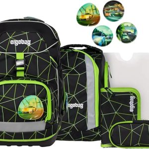 Ergobag PACK SET zaino portapenne Ergonomico Eco Resistente Acqua Sporco Race
