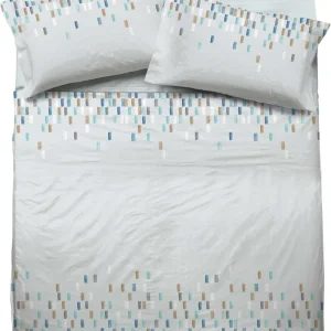 Jolly Set Completo Letto lenzuola matrimoniale Cotone federe FEDORA azzurro