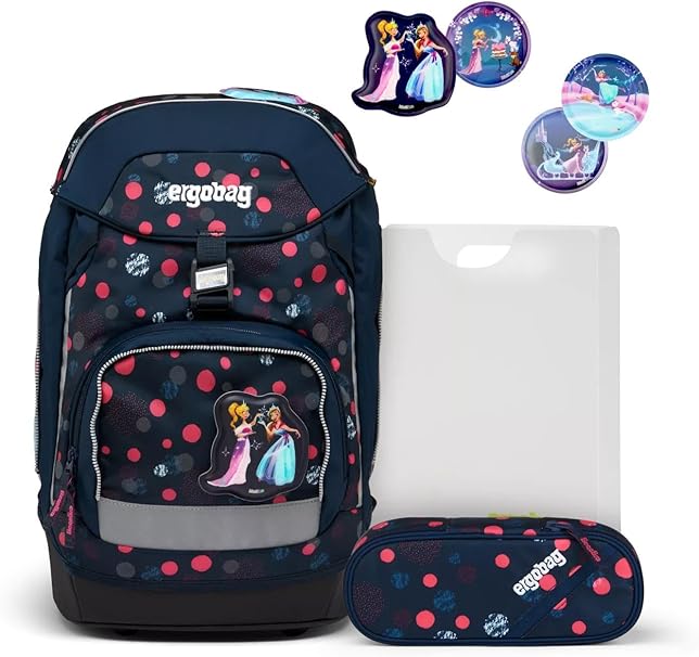 Ergobag Set zaino astuccio kletties Ergonomico Eco Resistente ad Acqua e Sporco Winter