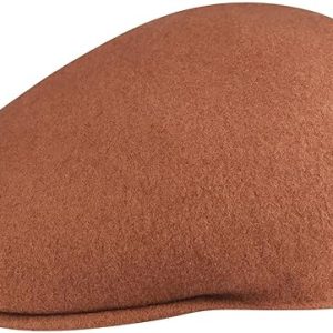 Kangol Cappello Coppola 504 Iconico in Lana Marroncino Mogano Unisex