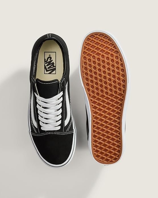 Vans Scarpe da Ginnastica Old Skool in Tela Nero Bianco Unisex - immagine 5