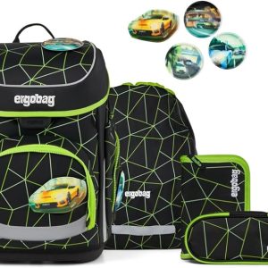 Ergobag CUBO SET zaino sacca portapenne Ergonomico Eco Resistente Racebear