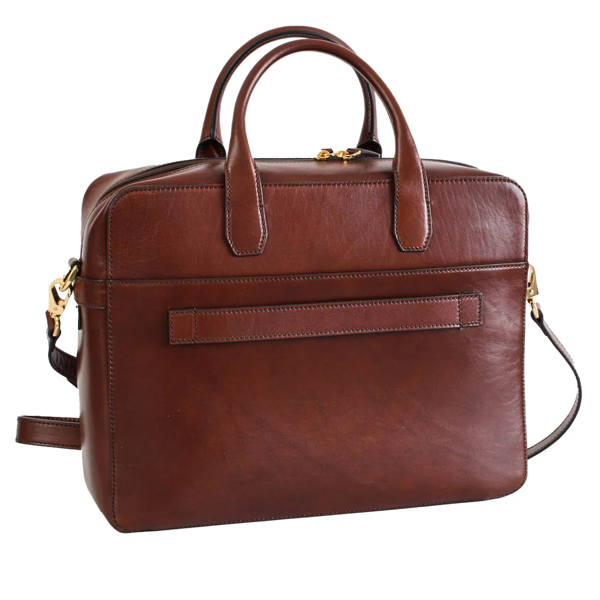 The Bridge Cartella Ventiquattrore in Pelle Marrone Uomo - immagine 4