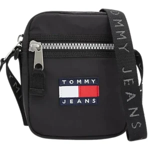 Tommy Jeans Borsa Reporter TJM Heritage Nylon Nero