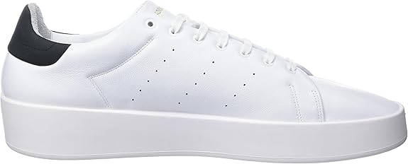 Adidas Scarpe Sneaker Stan Smith Relasted in Pelle Bianco Nero Uomo
