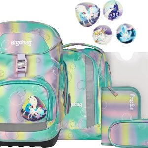 Ergobag PACK SET zaino portapenne Ergonomico Eco Resistente Acqua Sporco Magic