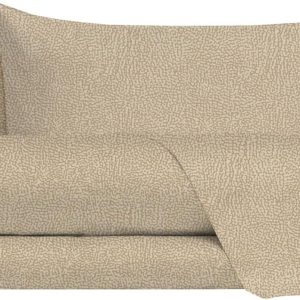 Jolly Set Completo Letto lenzuola matrimoniale cotone federe cristal tortora