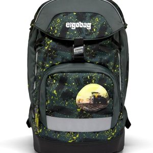 Ergobag Zaino Ergonomico Eco Resistente Acqua Sporco Harvestbear Grigio Scuro