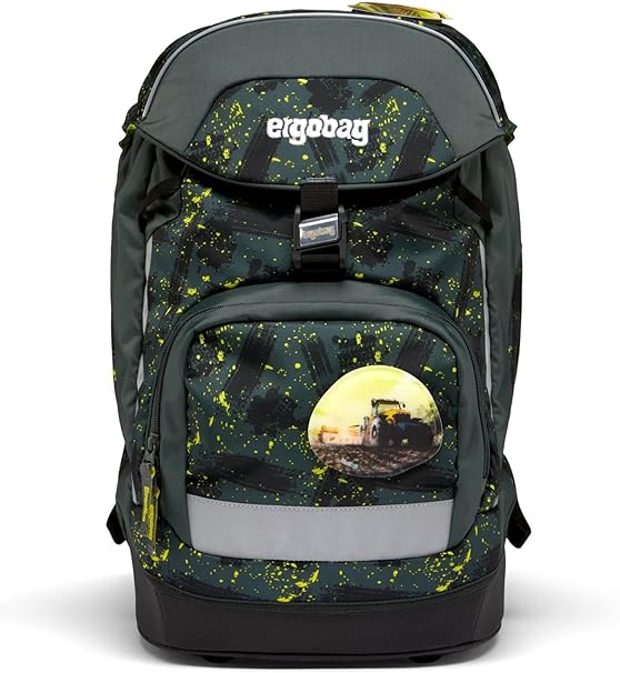 Ergobag Zaino Ergonomico Eco Resistente Acqua Sporco Harvestbear Grigio Scuro