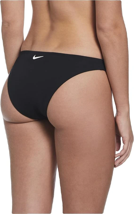 Nike Swim Costume Bralette Bikini Set NESSF243 Tessuto Tecnico Nero Donna - immagine 3