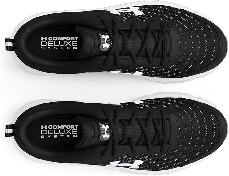 Under Armour scarpe sneakers corsa allenamento UA CHARGED ASSERT 10 77-3026175 nero bianco - immagine 5