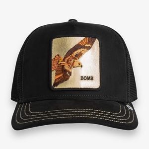 Goorin Bros. Cappello Trucker Edizione Golden Bomb Misto Poliestere Nero Unisex