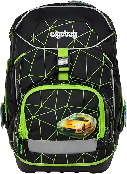 Ergobag PACK SET zaino portapenne Ergonomico Eco Resistente Acqua Sporco Race - immagine 5