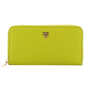 Fracomina Zip Around In Ecopelle Giallo Donna