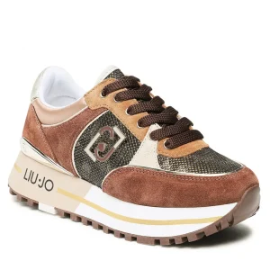 Liu Jo Sneakers Maxi Wonder 20 Pelle Marrone