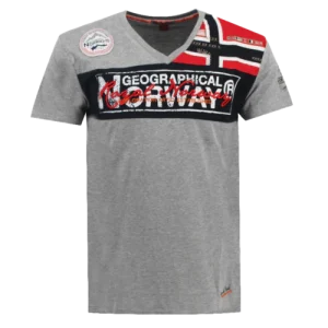Geographical Norway T-shirt JIDNEY Grigio maglietta Uomo