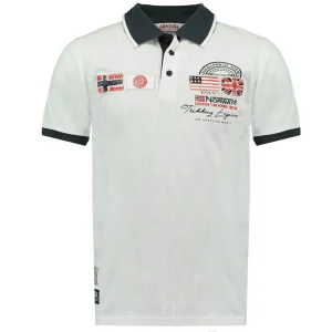 Geographical Norway Manica Corta Bianco Uomo