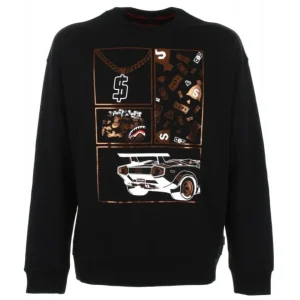 Sprayground Felpa Crewneck 'Be Rich' Nero