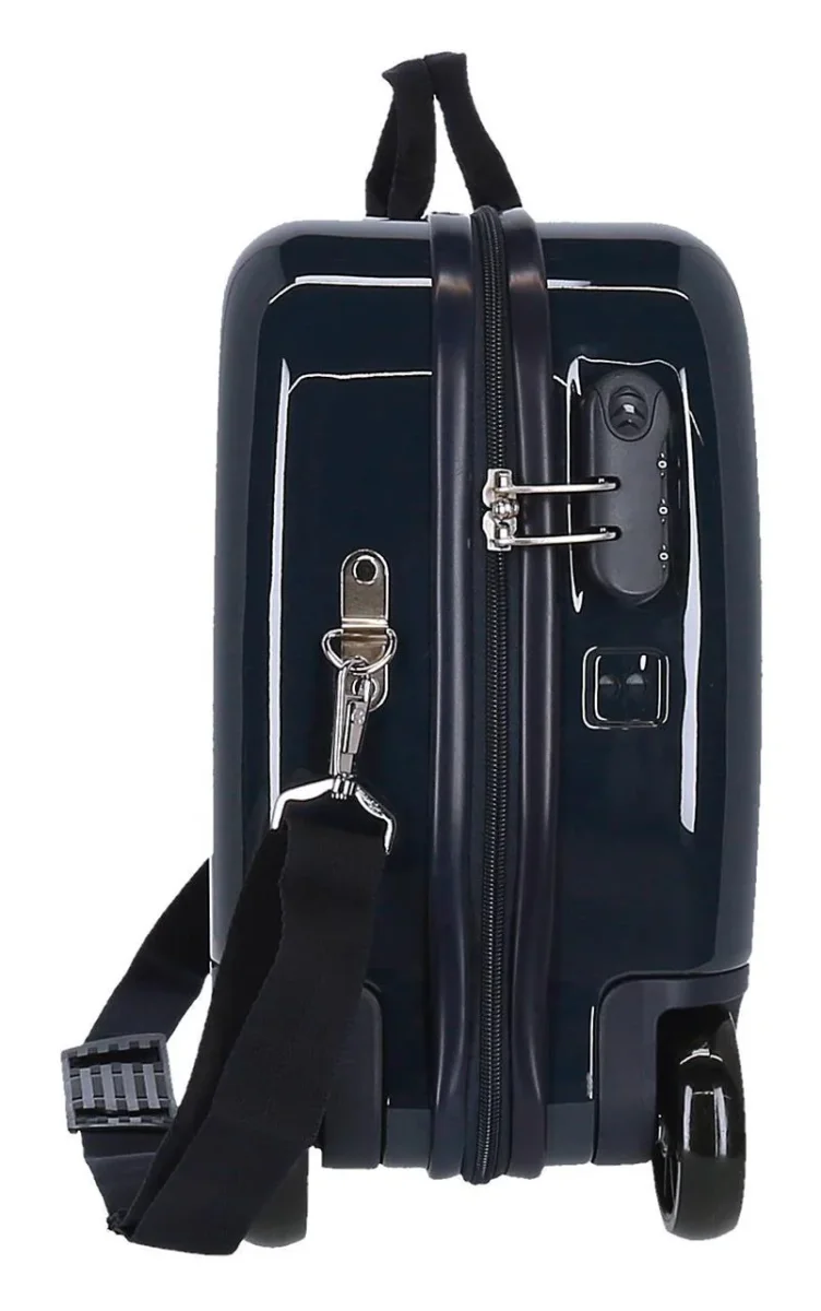 Disney Valigia Cavalcabile Per 4 Ruote Mickey Italy Blu Bambino - immagine 4