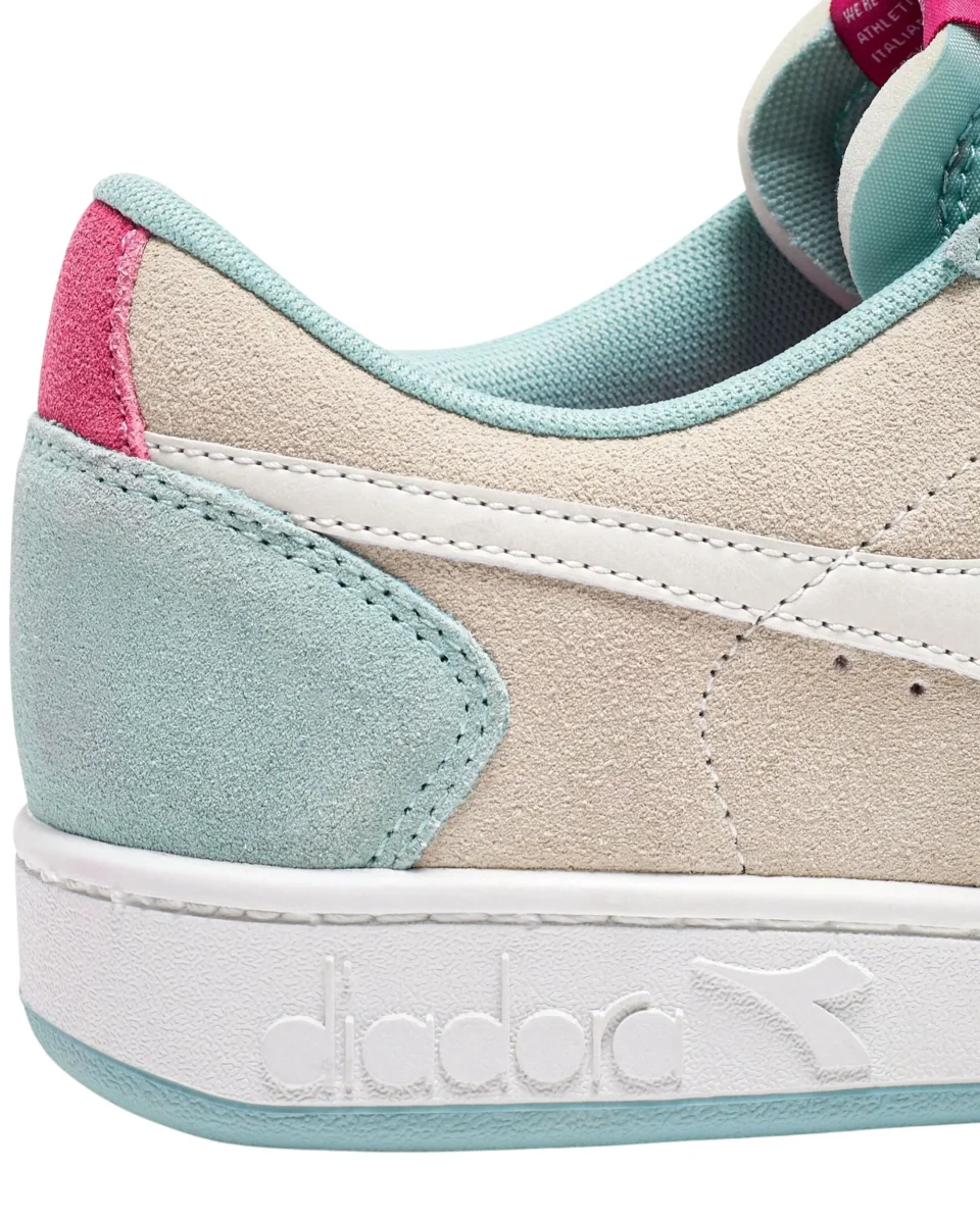 Diadora Sneakers Magic Basket Low Suede Pelle Azzurro - immagine 6