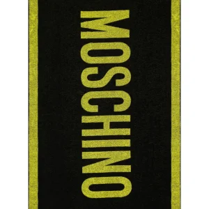 Moschino Swim Telo Mare Cotone Nero